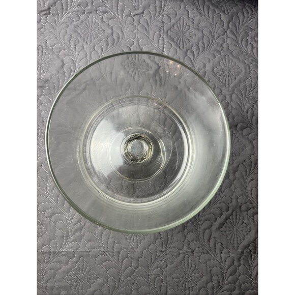 Vintage Serving Dish Trifle Bowl Clear Footed Glass 8” X 9” Home Kitchen Dessert - Picture 2 of 6